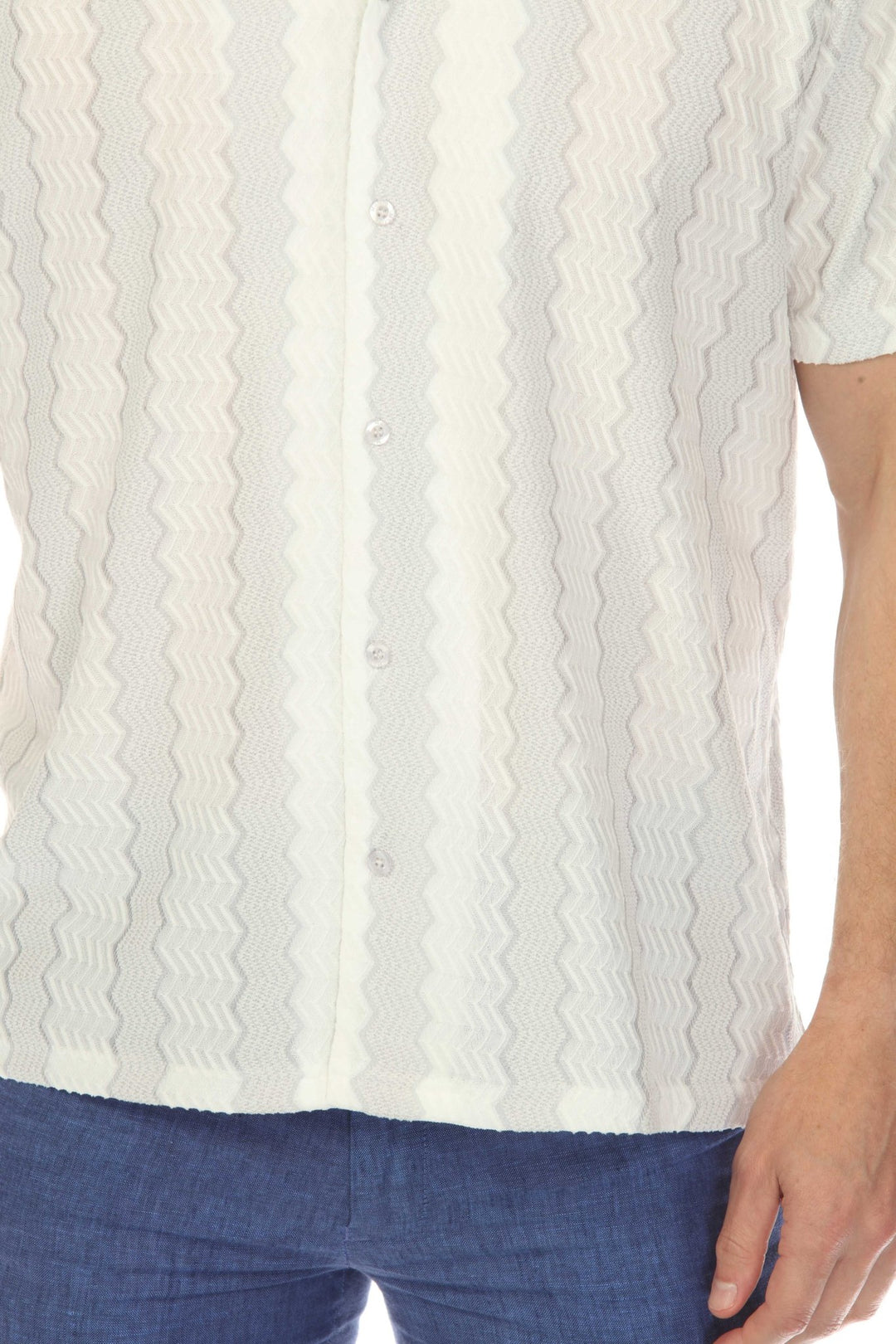 Men's Riviera Textured Button Down Knit Shirt - Especially Yours