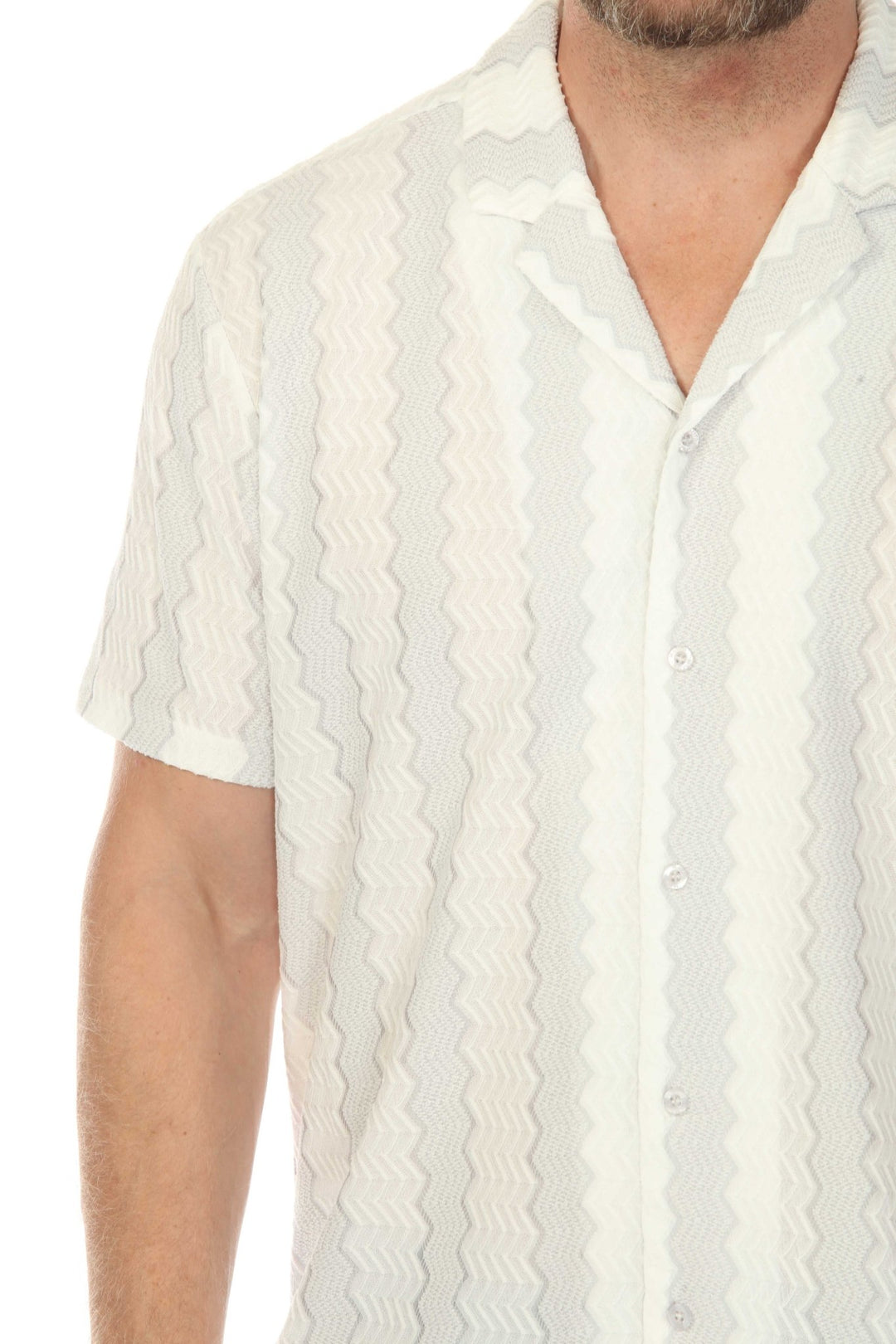 Men's Riviera Textured Button Down Knit Shirt - Especially Yours