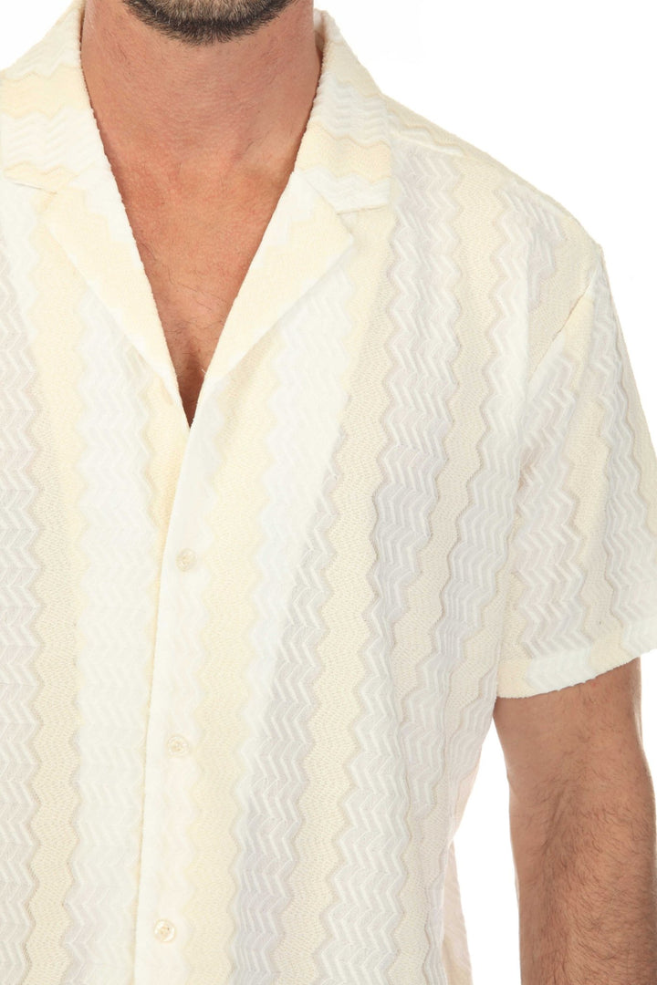 Men's Riviera Textured Button Down Knit Shirt - Especially Yours