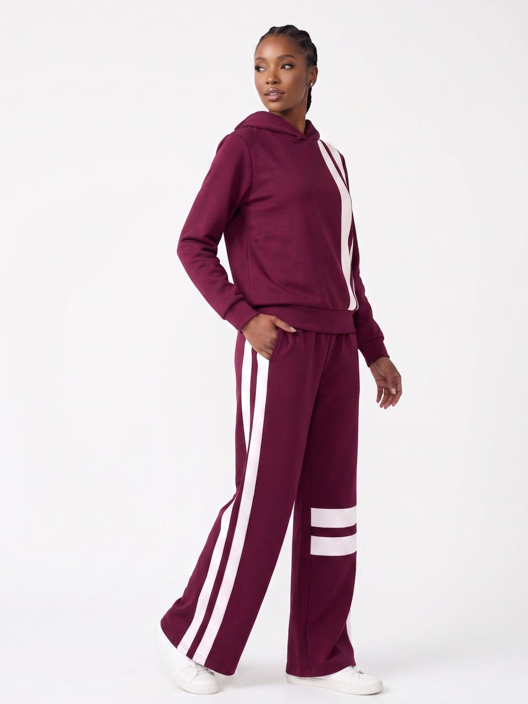 Contrast Stripe Athleisure Pantset by Studio EY - Especially Yours
