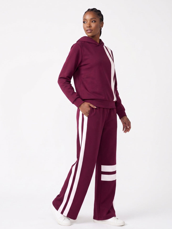 Contrast Stripe Athleisure Pantset by Studio EY - Especially Yours