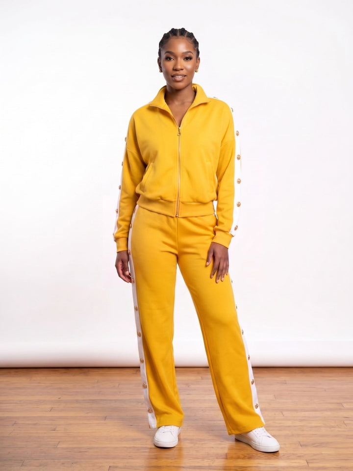 Contrast Bling Athleisure Pantset by Studio EY - Especially Yours