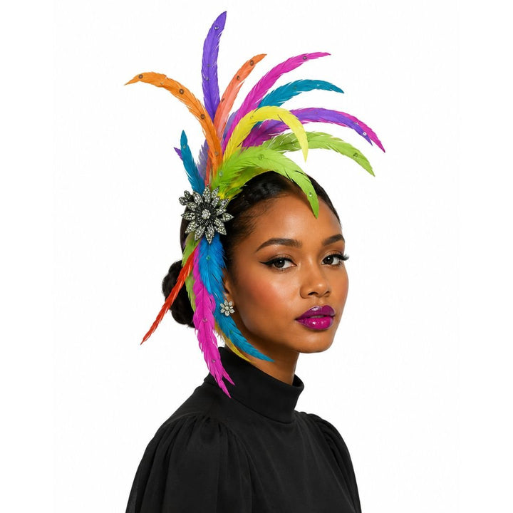 Josephine Baker Feather Crown Fascinator - Whittall & Shon - Especially Yours