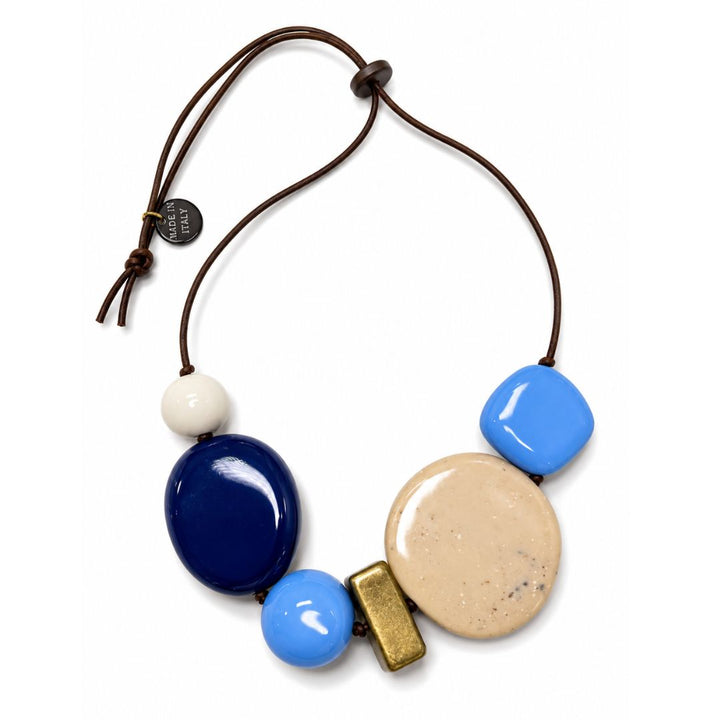 Multi Color Geometric Resin Necklace by Alisha D Jewelry