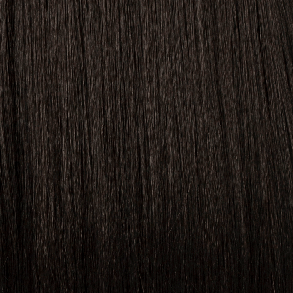 Natural wave wig with side swept bangs