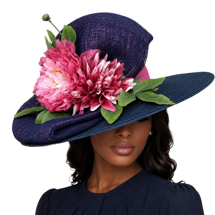Monet Floral Wide Brim Church Hat - Whittall & Shon - Especially Yours