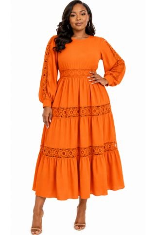 Enchanted Meadows Tiered Midi Dress - 83017 - Especially Yours