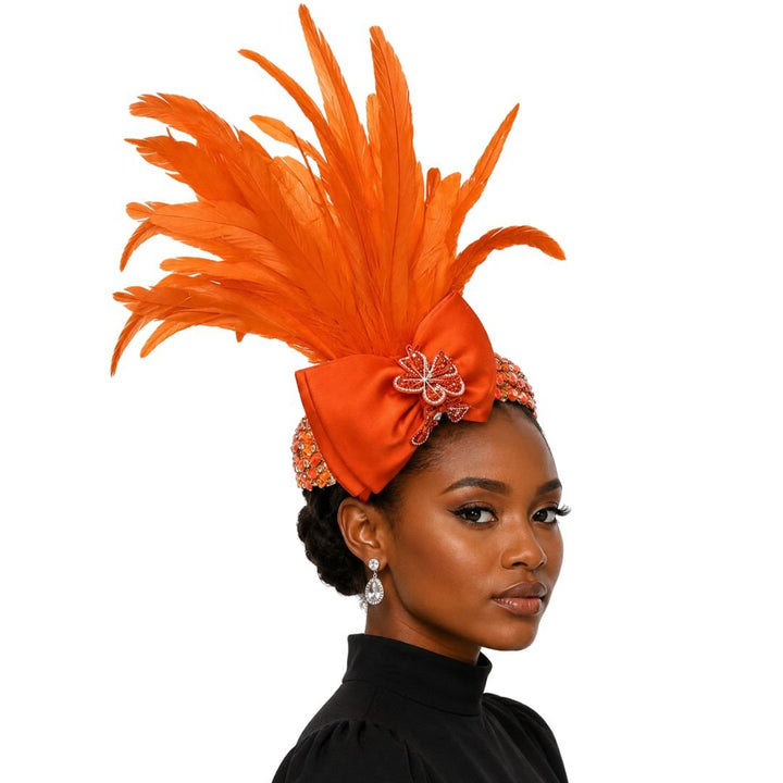 Cockatoo Feather Juliet Cap Fascinator - Whittall & Shon - Especially Yours