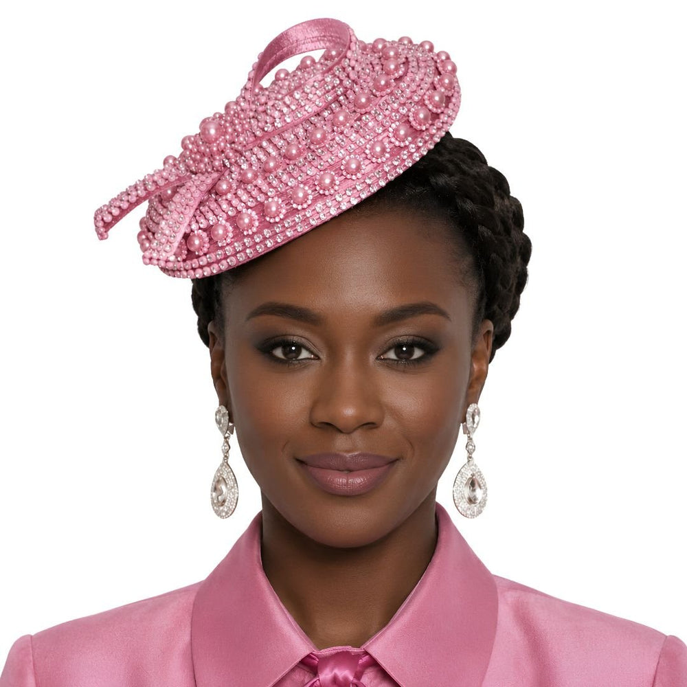 Church Hat with Floral Accent by Lily & Taylor - Especially Yours