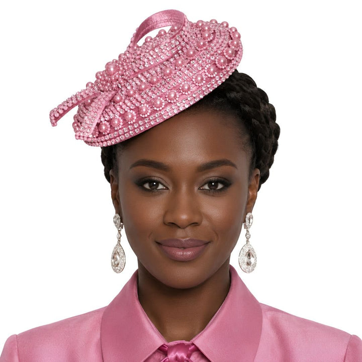 Church Hat with Floral Accent by Lily & Taylor - Especially Yours