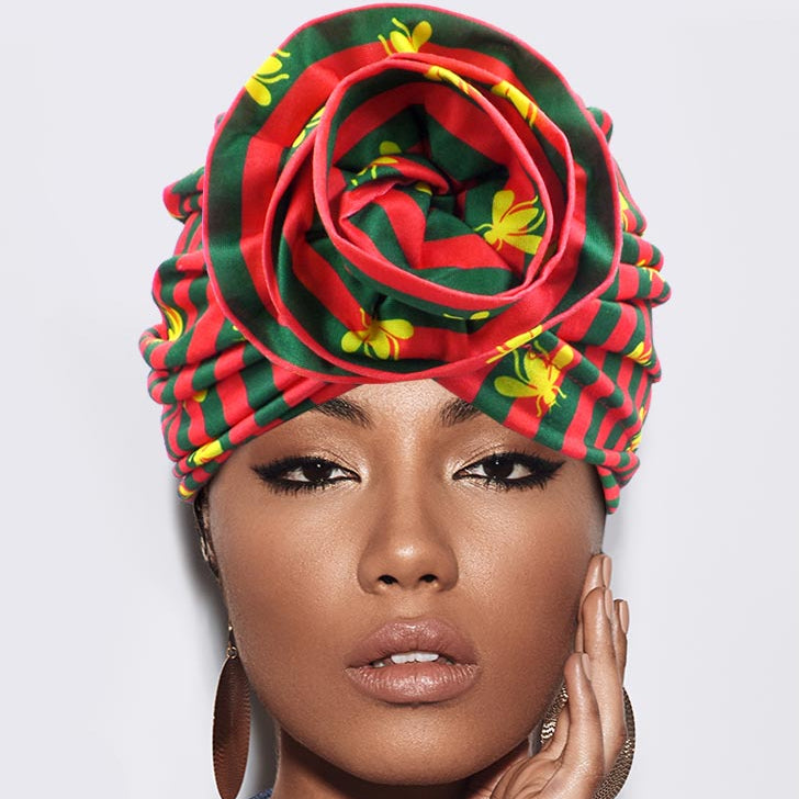 12PCS - Striped Bumble Bee Printed Turban Hats - Especially Yours