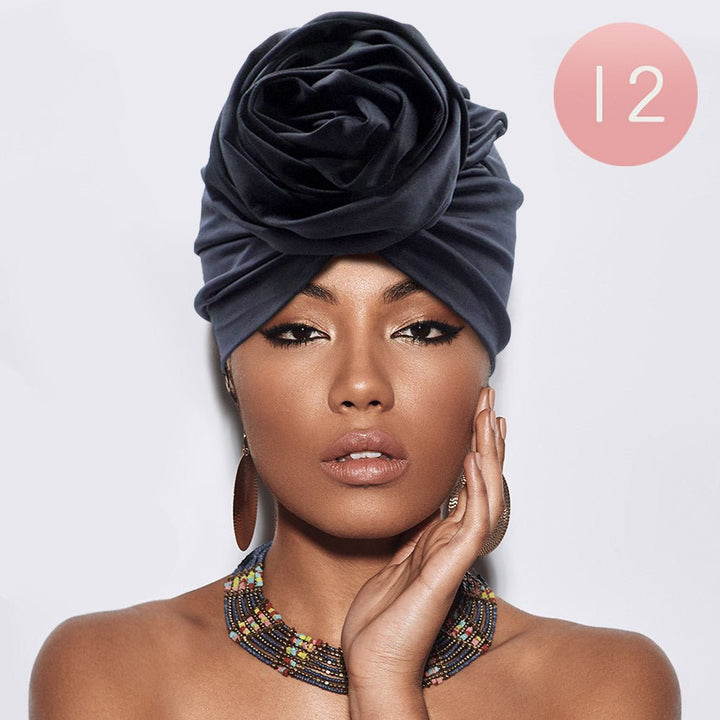 12PCS - Solid Turban Hats - Especially Yours