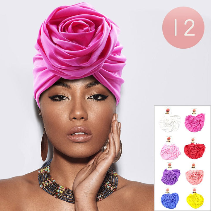 12PCS - Solid Turban Hats - Especially Yours