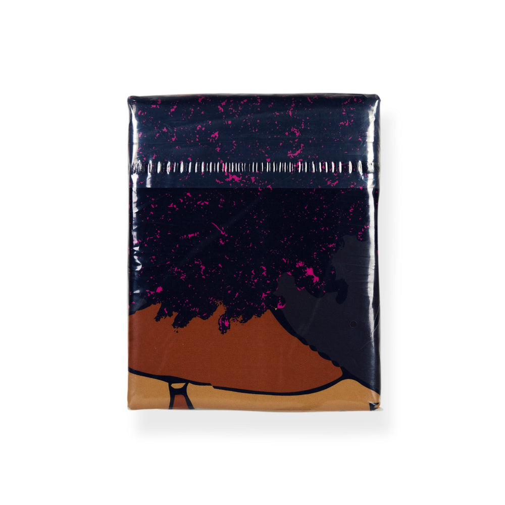 Pardon My Fro Royal duvet set – gold geometric Art Deco pattern on Black women's ball gowns charcoal navy background | EY