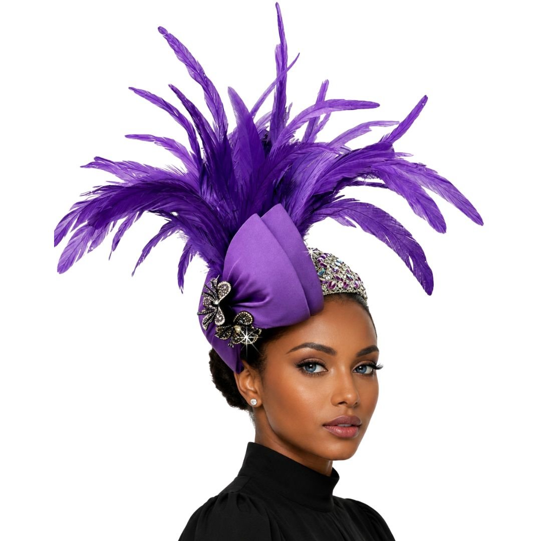 Cockatoo Feather Juliet Cap Fascinator - Whittall & Shon - Especially Yours
