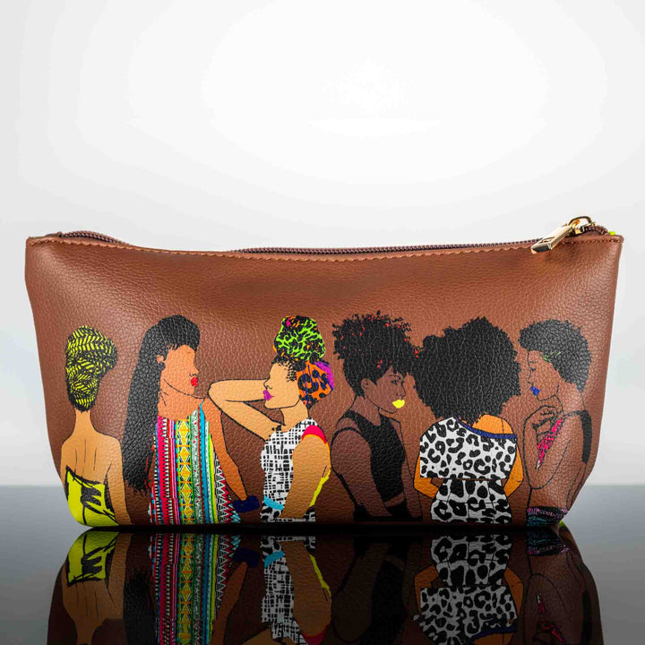Squad Espresso Brown Cosmetic Bag - Especially Yours