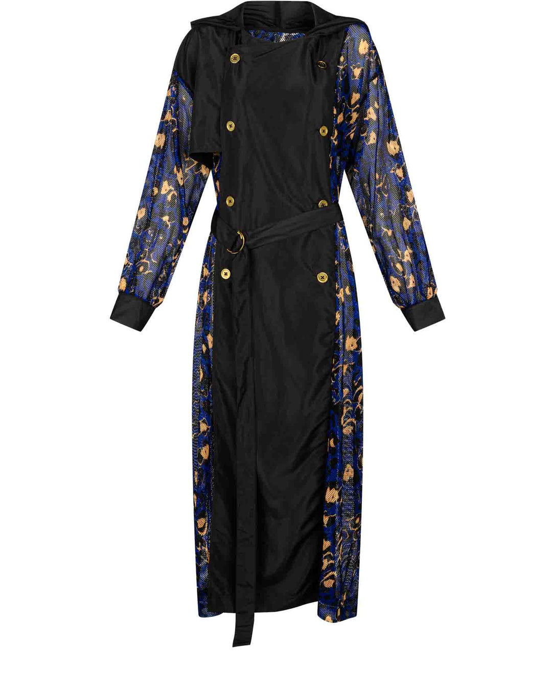 Sherbert Blue Mesh Trench Coat - Especially Yours