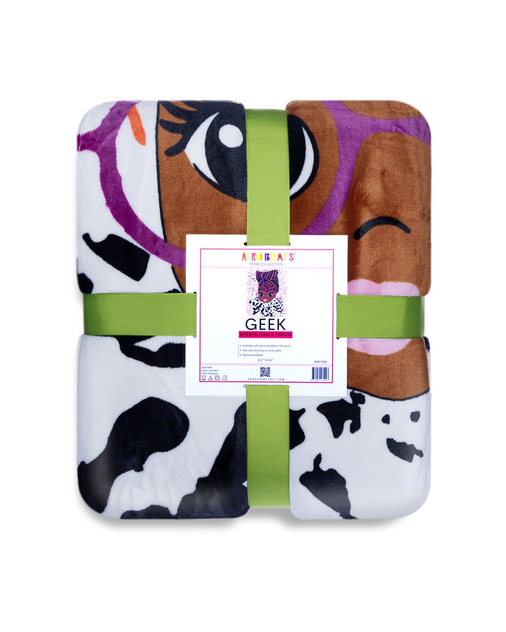AFROBRATS™ Geek Sherpa Fleece Throw Blanket - Especially Yours