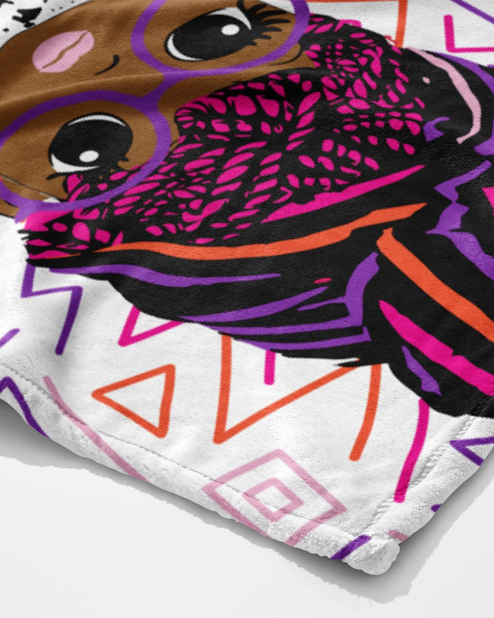 AFROBRATS™ Geek Sherpa Fleece Throw Blanket - Especially Yours