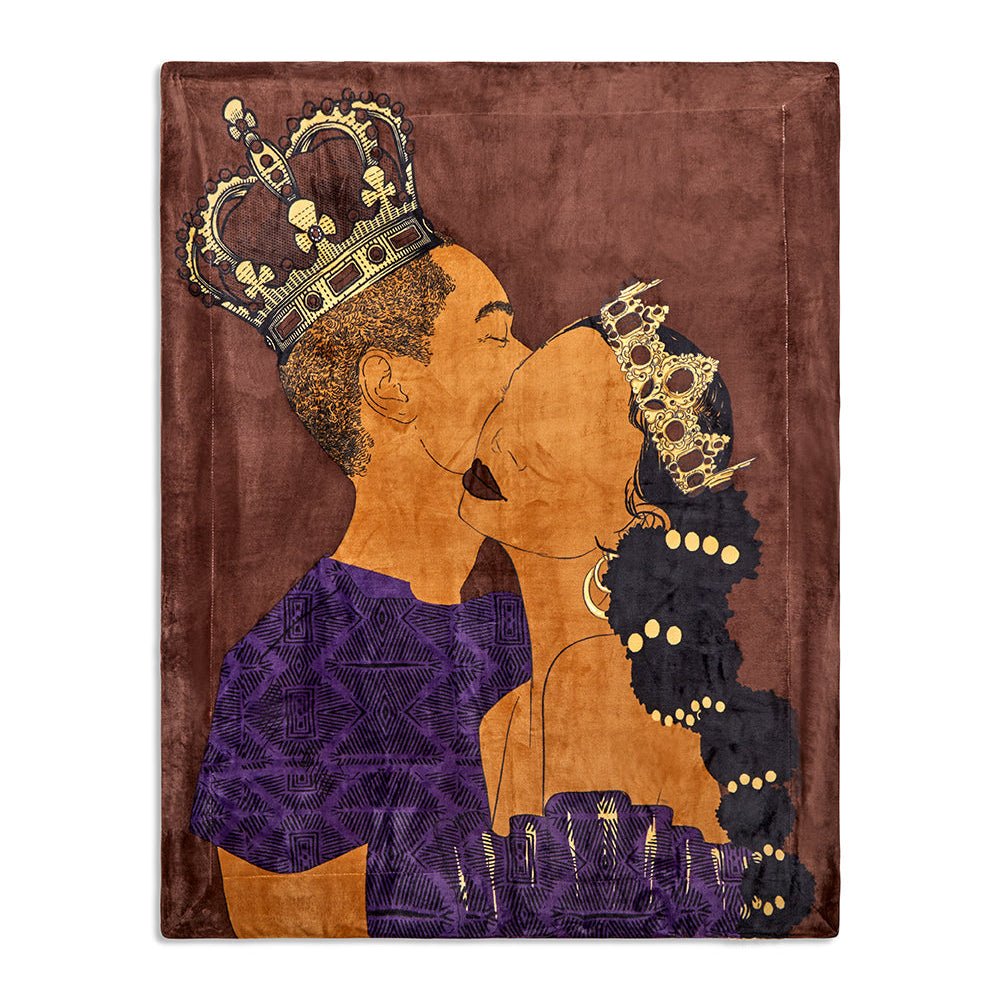 King & Queen Fleece Throw Blanket - Especially Yours