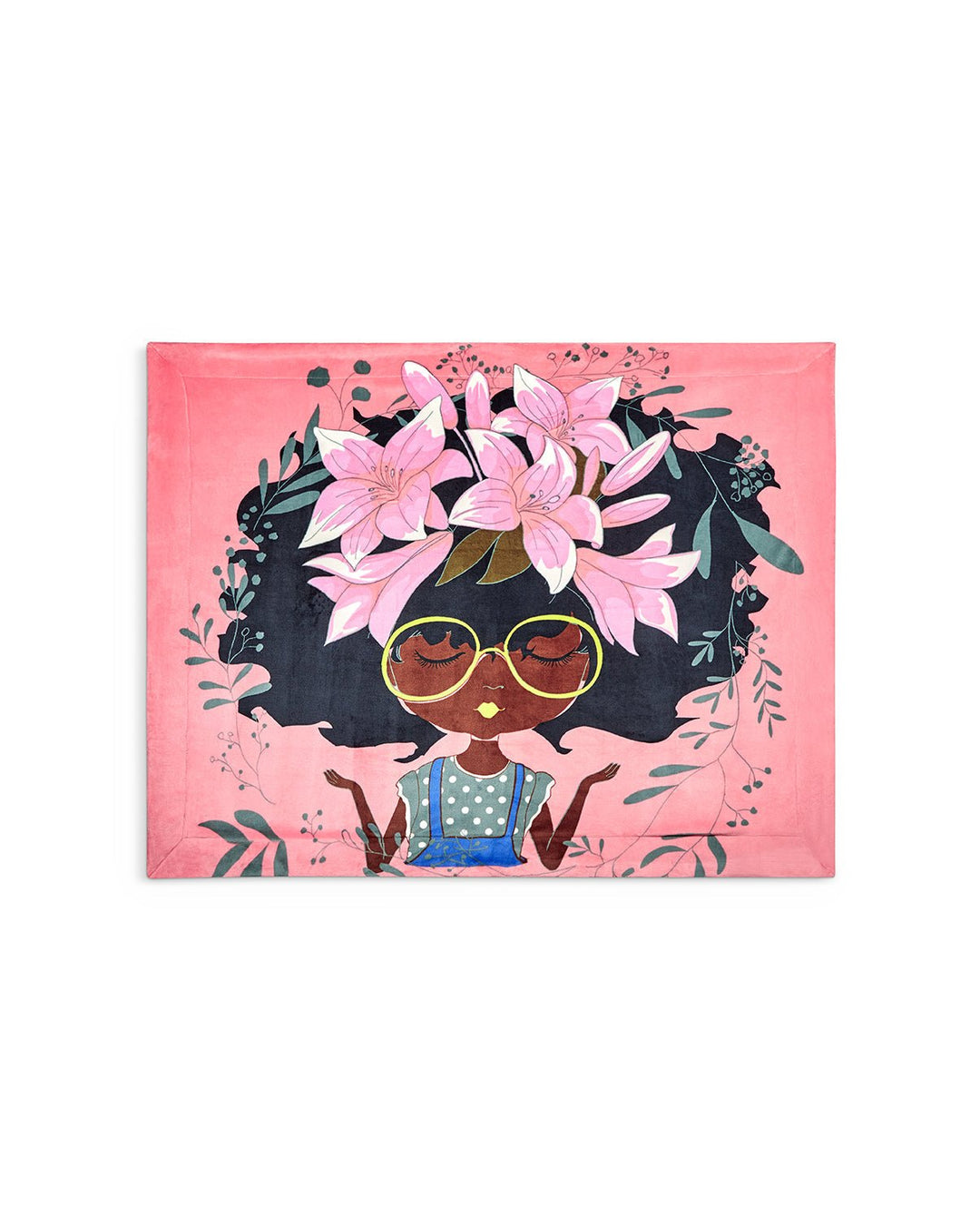 AFROBRATS™ Lily Fleece Throw Blanket - Especially Yours