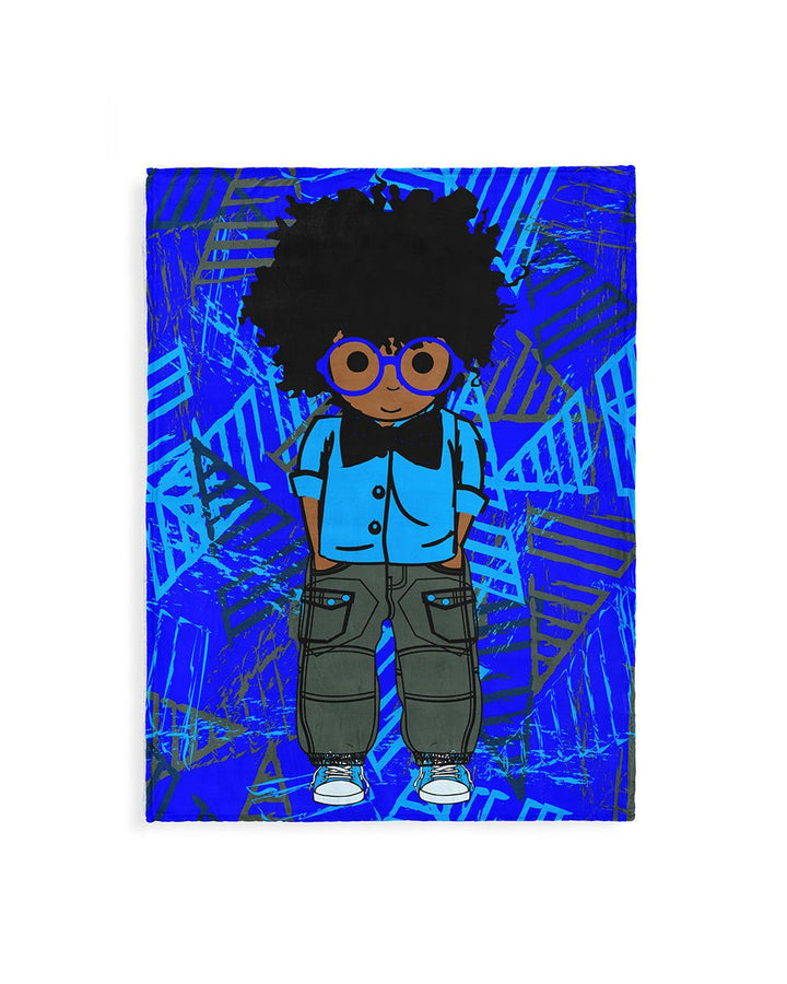 AFROBRATS™ Oliver Sherpa Fleece Throw Blanket - Especially Yours