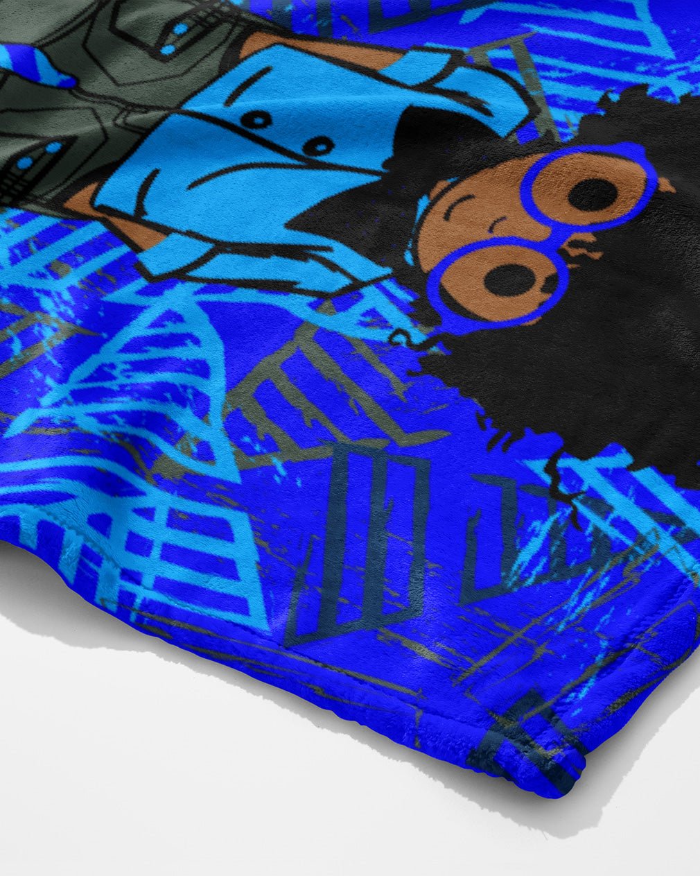 AFROBRATS™ Oliver Sherpa Fleece Throw Blanket - Especially Yours