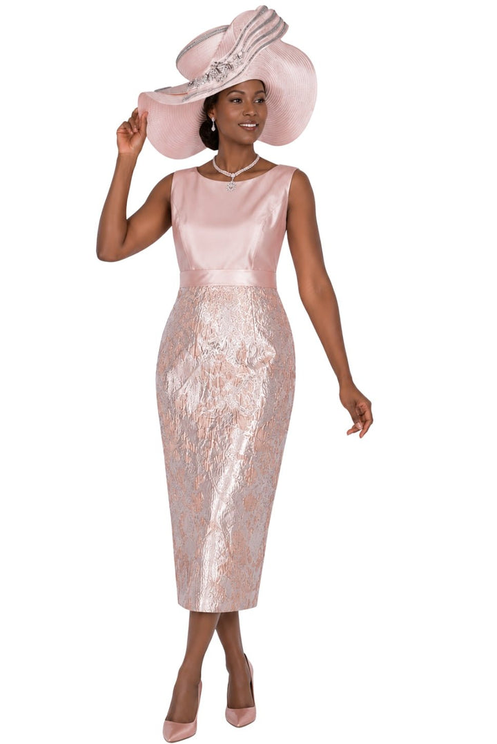 Elegant White Metallic Pattern Church Dress Suit with Rhinestone Jacket - Especially Yours