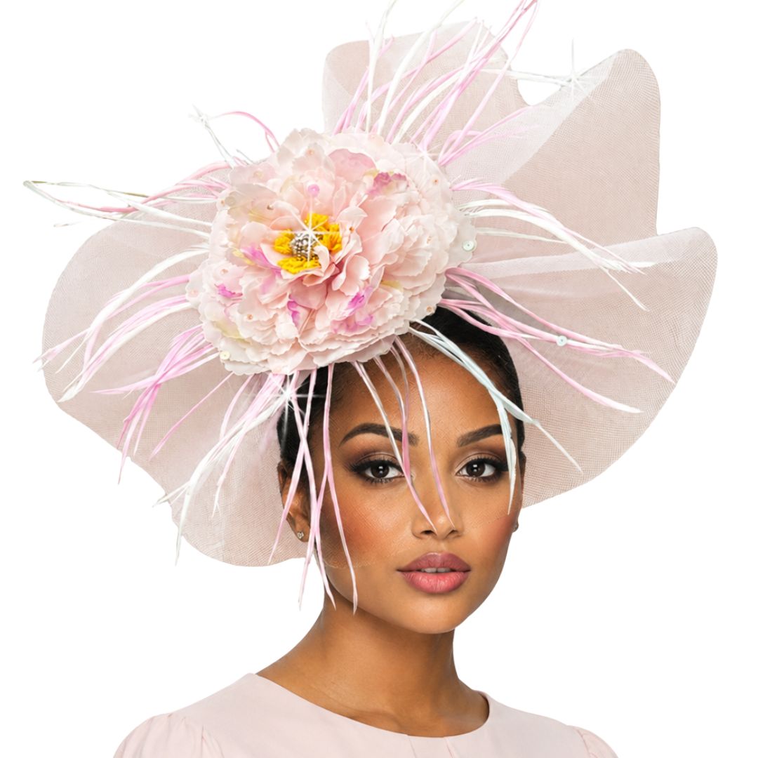 Singapore Peony Fascinator Church Hat - Whittall & Shon