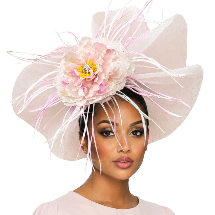 Singapore Peony Fascinator Church Hat - Whittall & Shon