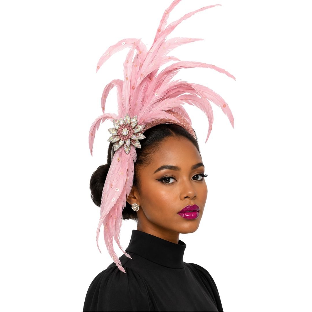 Josephine Baker Feather Crown Fascinator - Whittall & Shon - Especially Yours