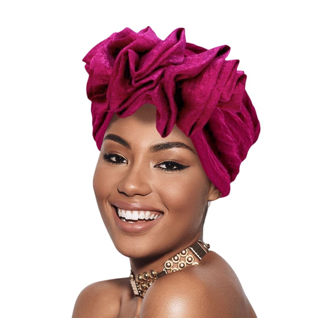 Ruffled Statement Turban Hair Wrap - Especially Yours