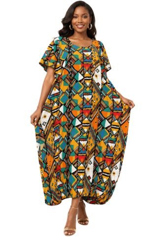 7884 - Gina's Feeling Good - Ankle Length Maxi Dress