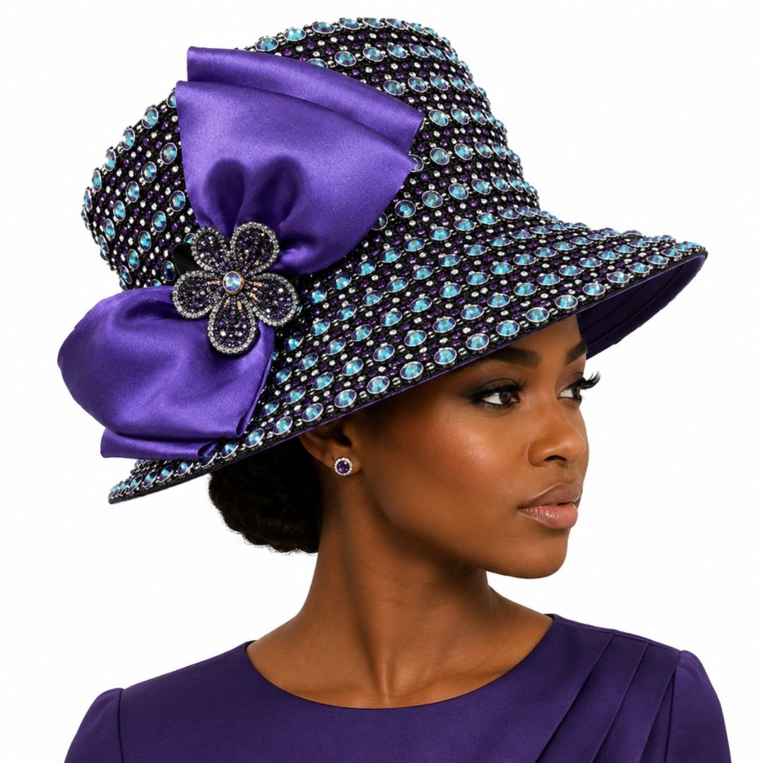 Faberge Crystal Jewel Bucket Church Hat - Whittall & Shon - Especially Yours
