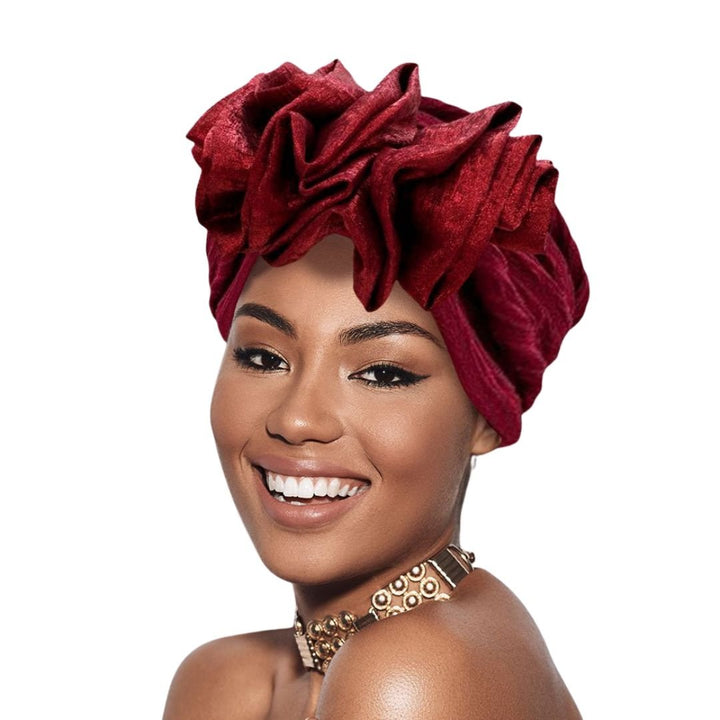 Ruffled Statement Turban Hair Wrap - Especially Yours