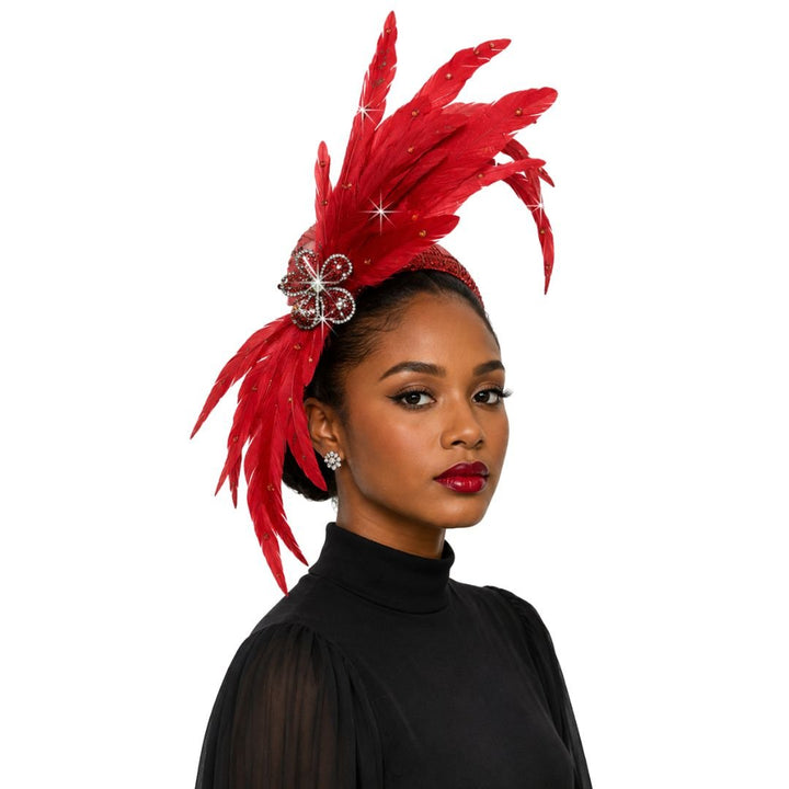Josephine Baker Feather Crown Fascinator - Whittall & Shon - Especially Yours