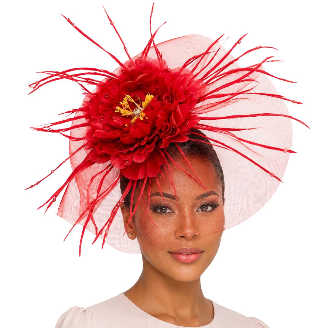 Singapore Peony Fascinator Church Hat - Whittall & Shon