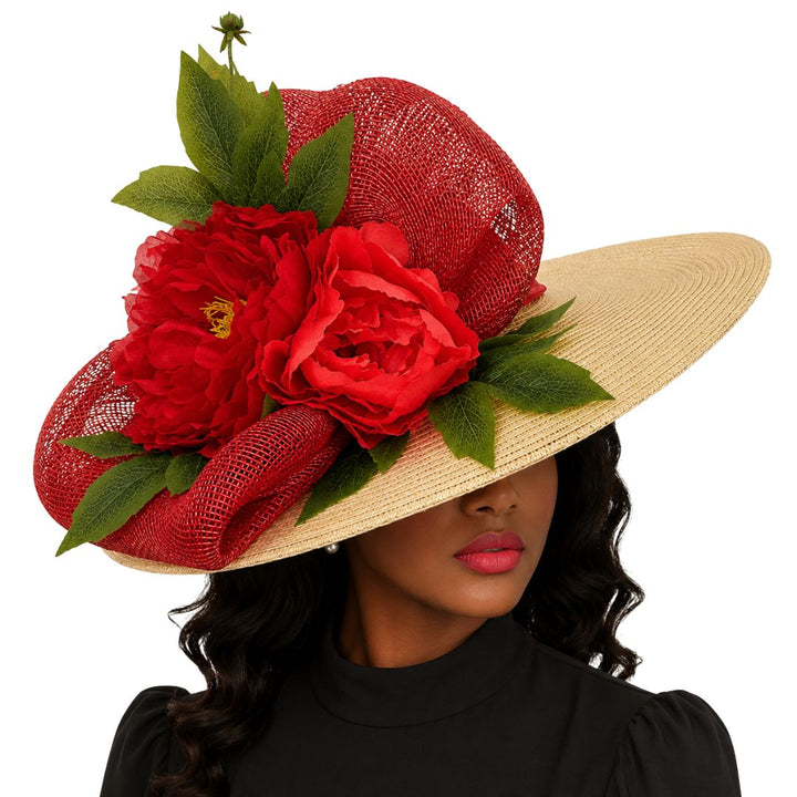 Monet Floral Wide Brim Church Hat - Whittall & Shon - Especially Yours