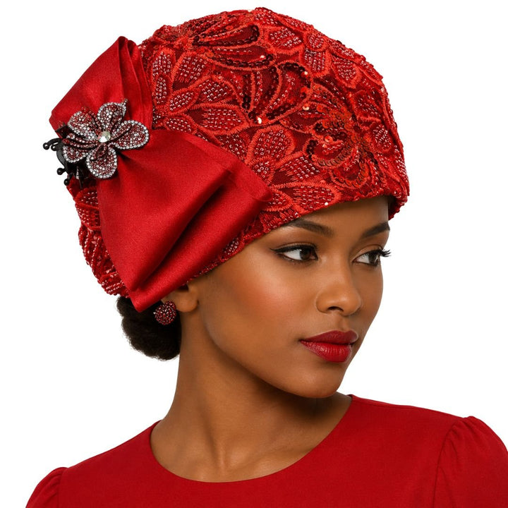 Vamp Beaded Cloche Church Hat by Whittall & Shon - Especially Yours
