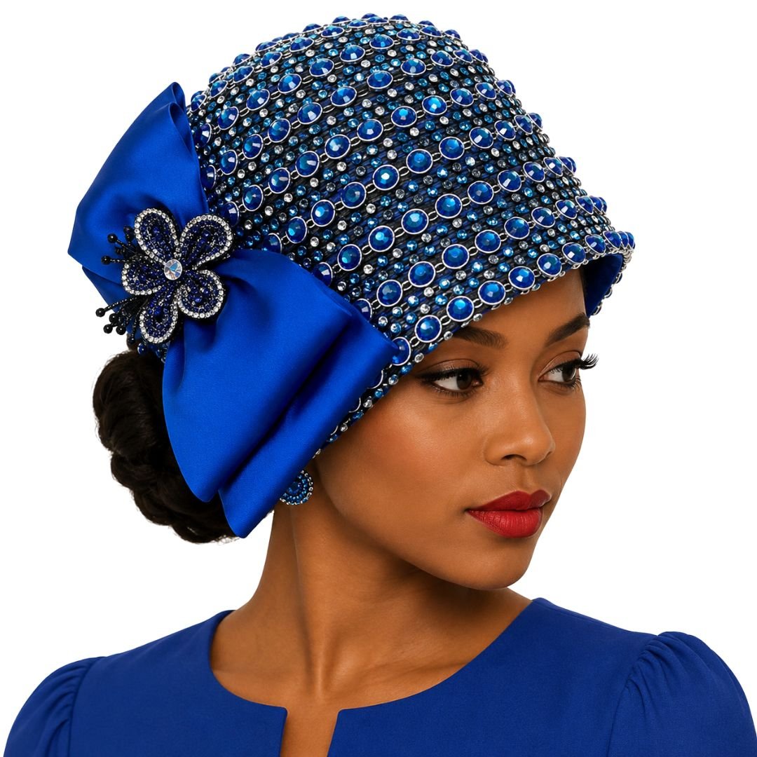 Deco Doll Crystal Cloche Church Hat - Whittall & Shon - Especially Yours
