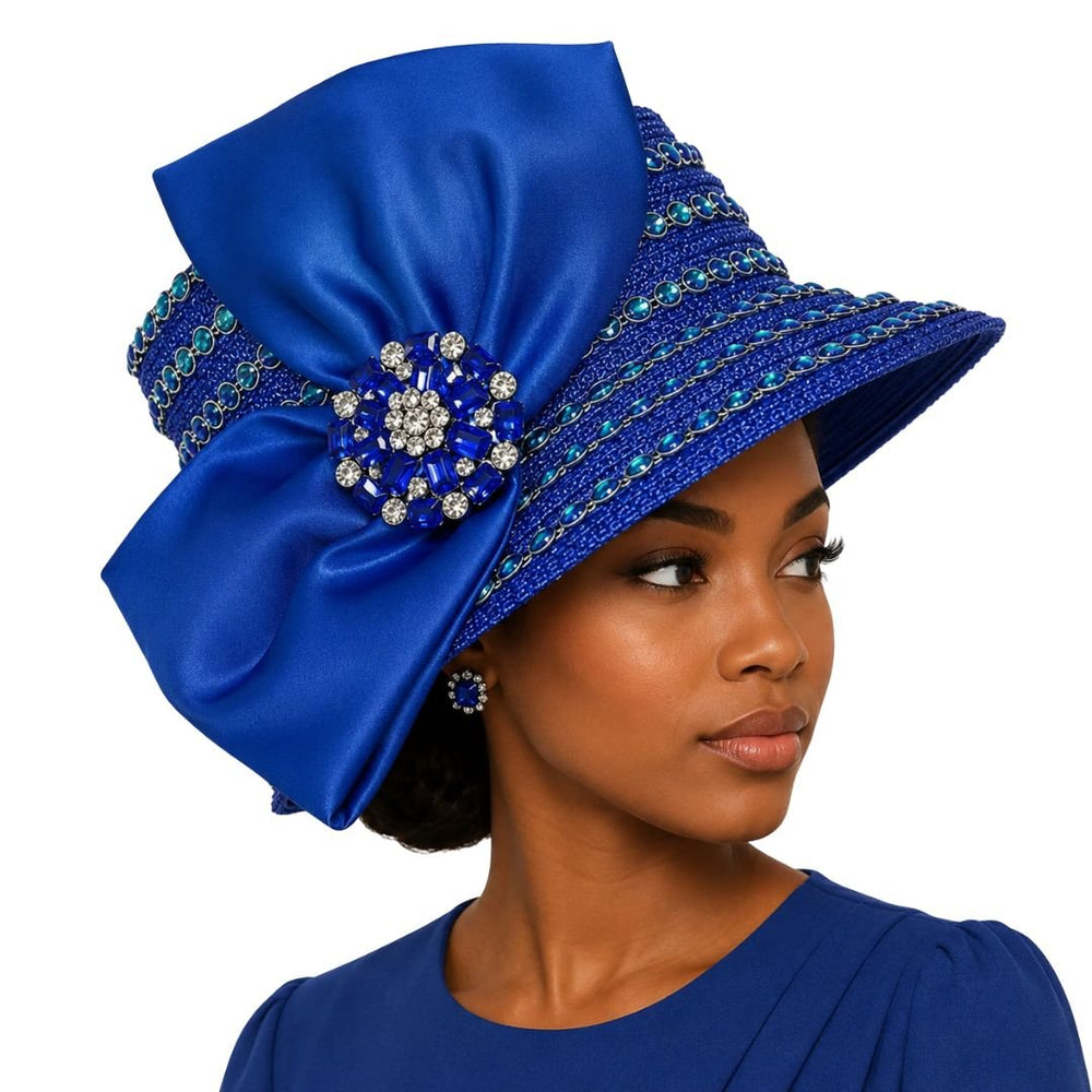 Faberge Crystal Jewel Bucket Church Hat - Whittall & Shon - Especially Yours