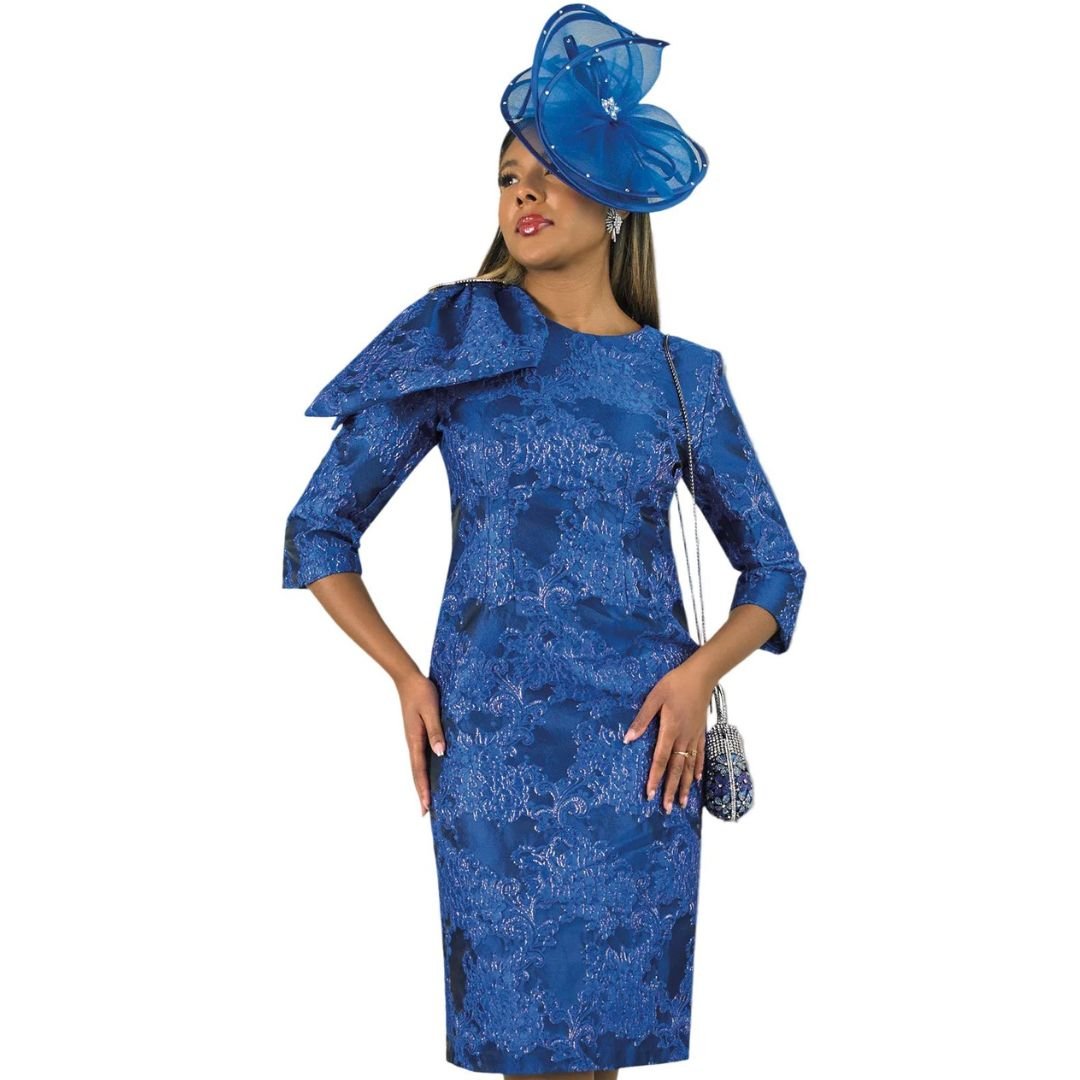 Elegant Pink Jacquard Sheath Dress by Lily & Taylor - Especially Yours