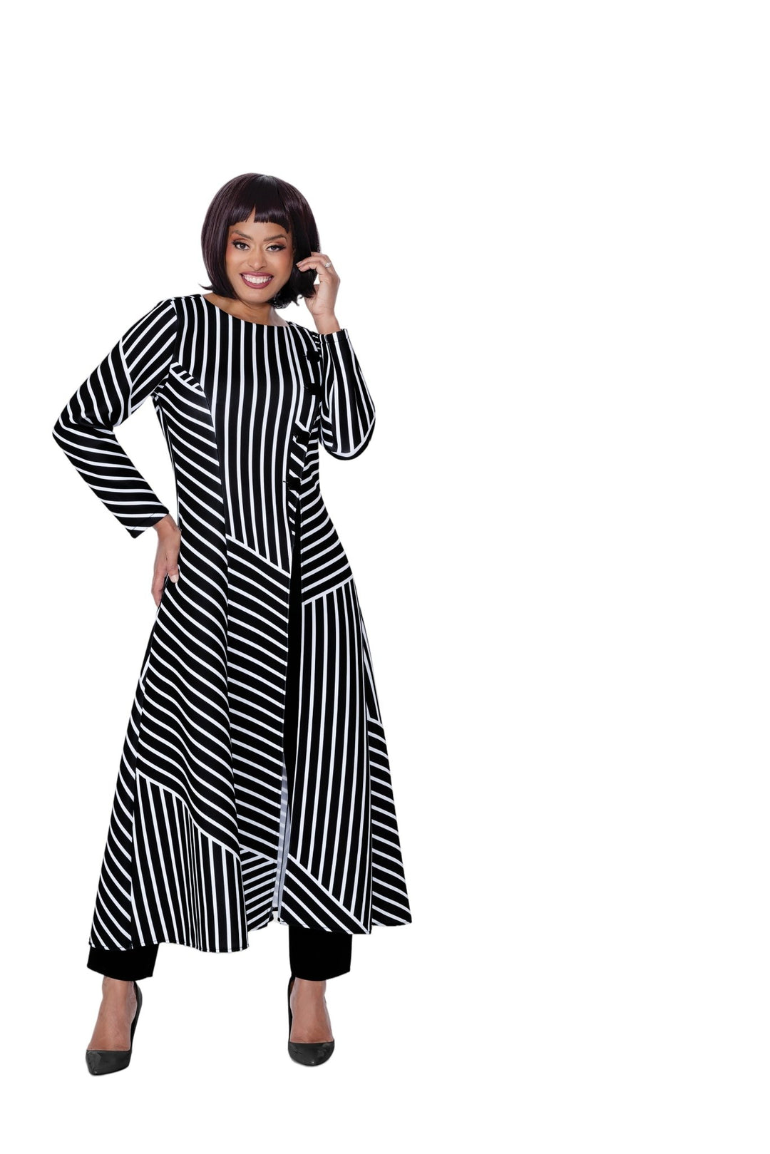 Designer Stripes Pantset by Stellar Looks - Especially Yours