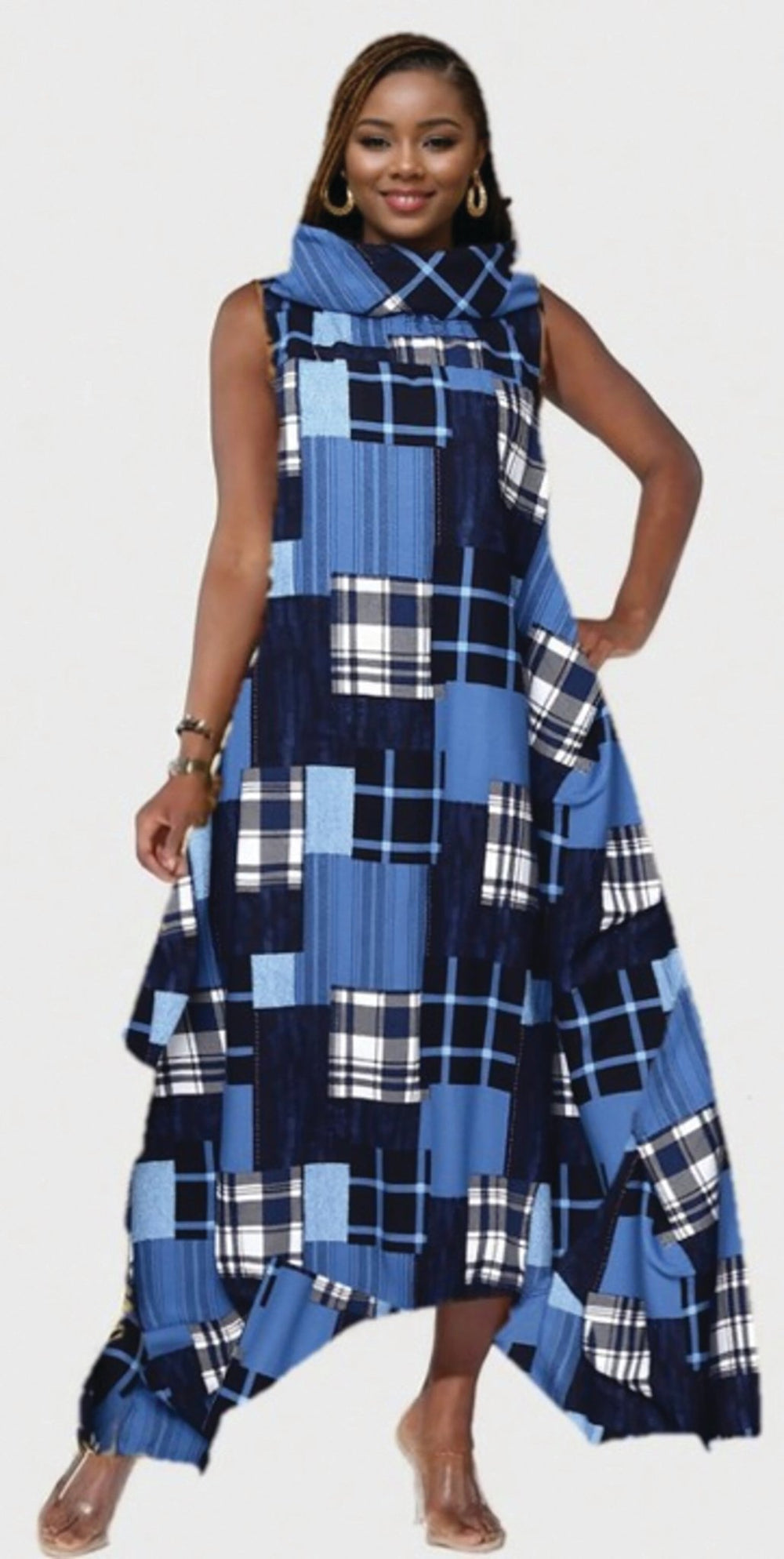 Denim Patchwork Convertible Jumpsuit/Dress by Studio EY - Especially Yours