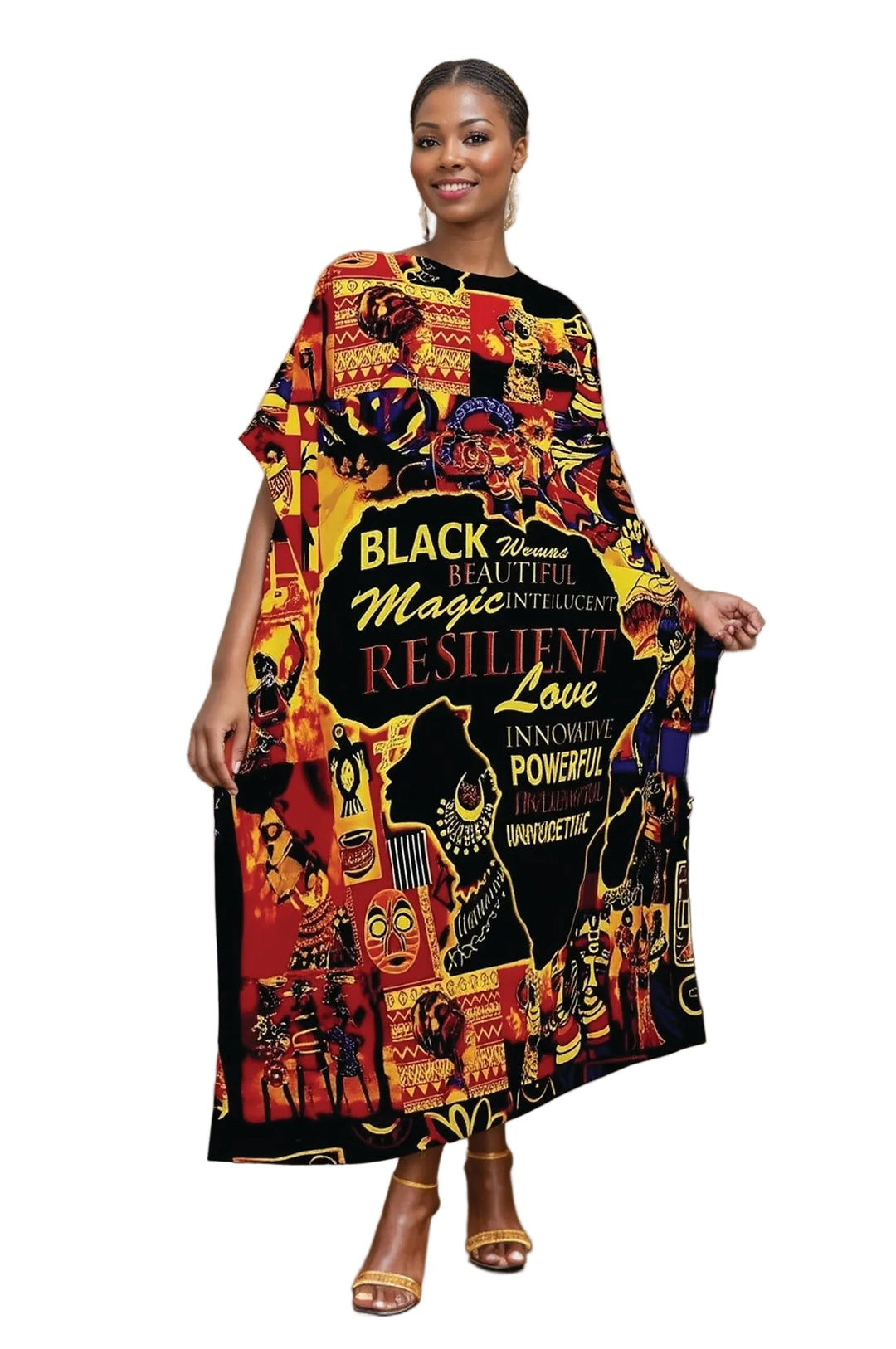 My African Roots Caftan | Afrocentric Print Maxi Caftan for Women Especially Yours My African Roots Caftan | Afrocentric Print Maxi Caftan for Women Especially Yours