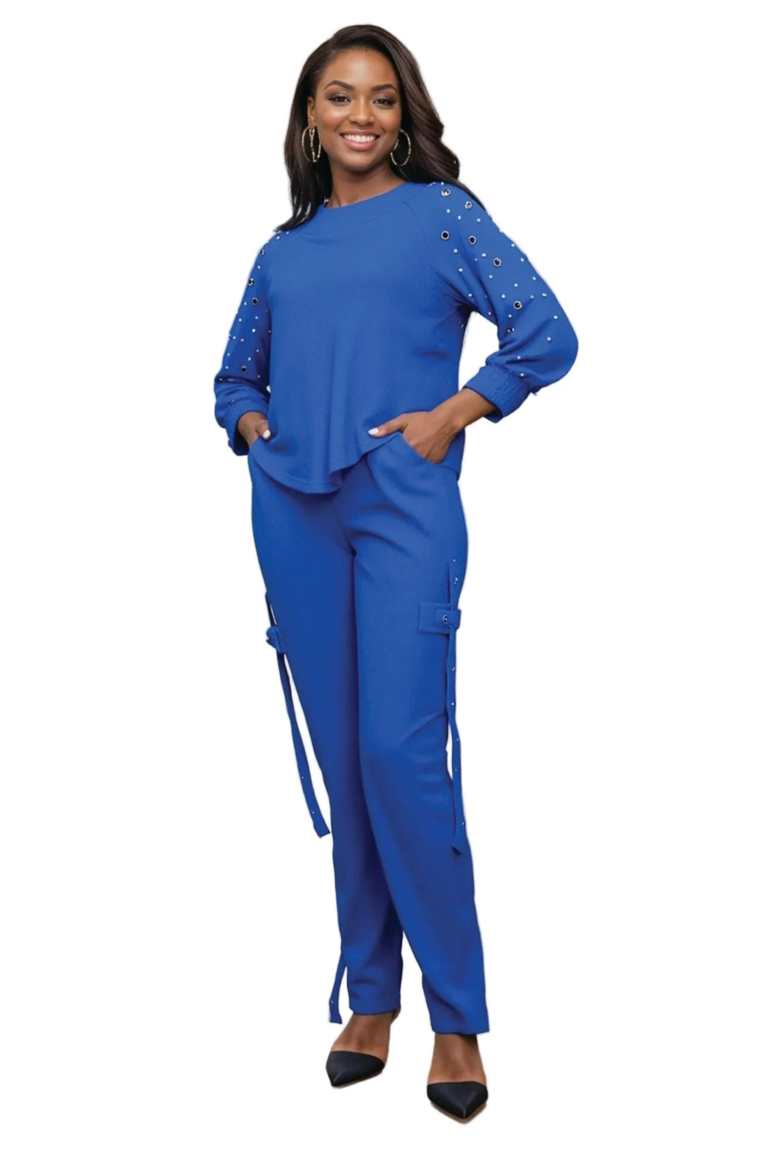 Studded Slv Pant Set by Studio EY - Especially Yours