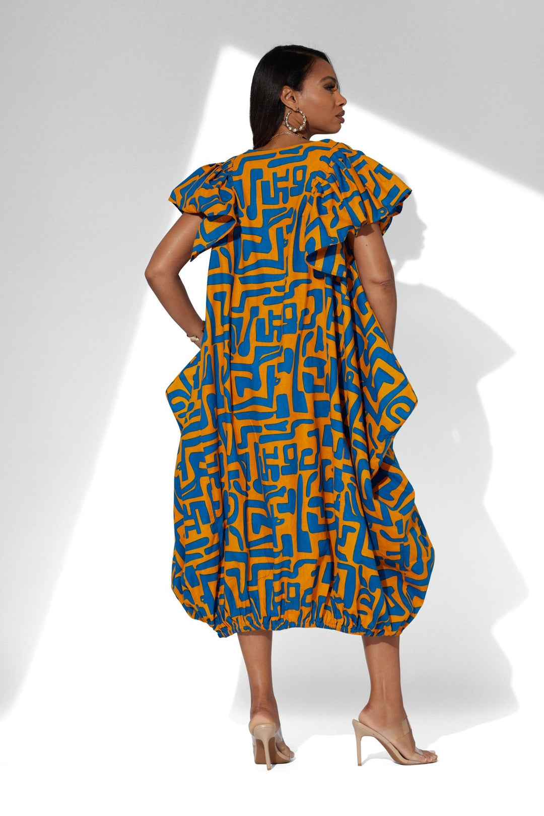 Pop of Color Print Dress Studio EY - Especially Yours