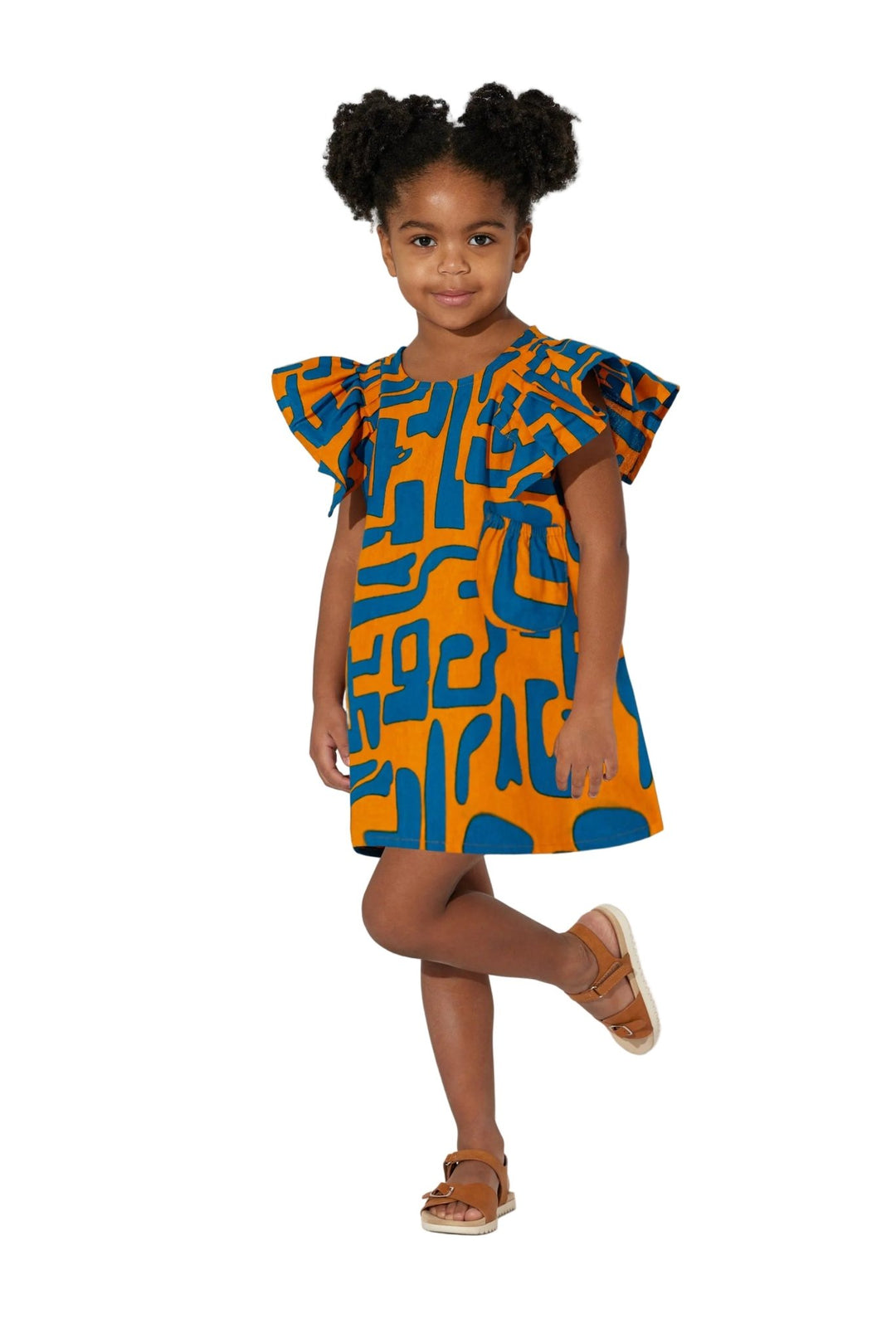 Girls Pop of Color Print Dress by Studio EY - Especially Yours