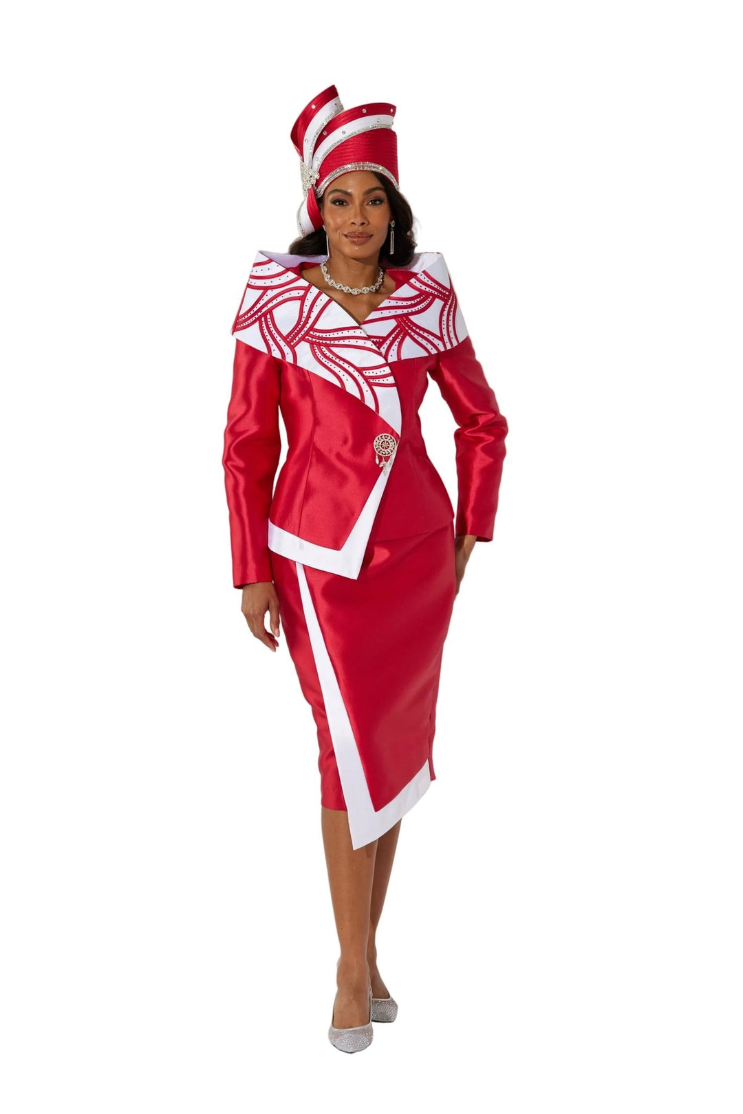 Patterned Portrait Collar Suit - Especially Yours