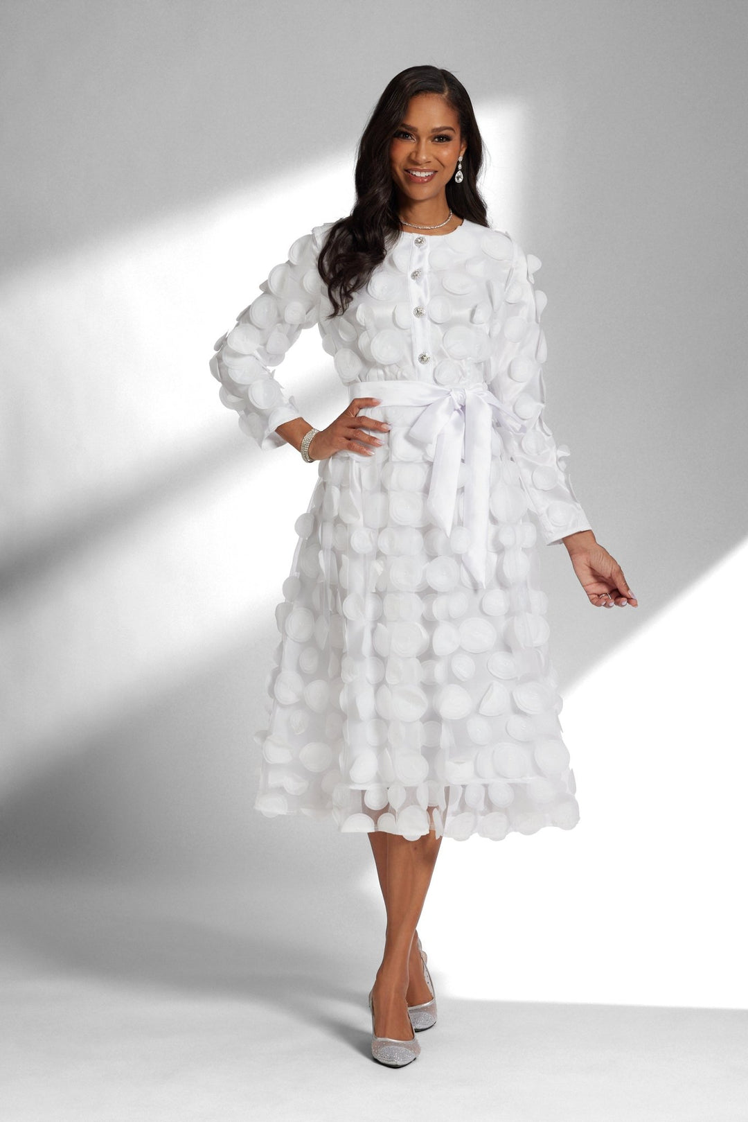 Sheer N Circles Shirtdress - Especially Yours